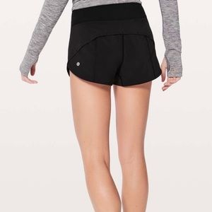 Lululemon speed up black shorts 4 inch